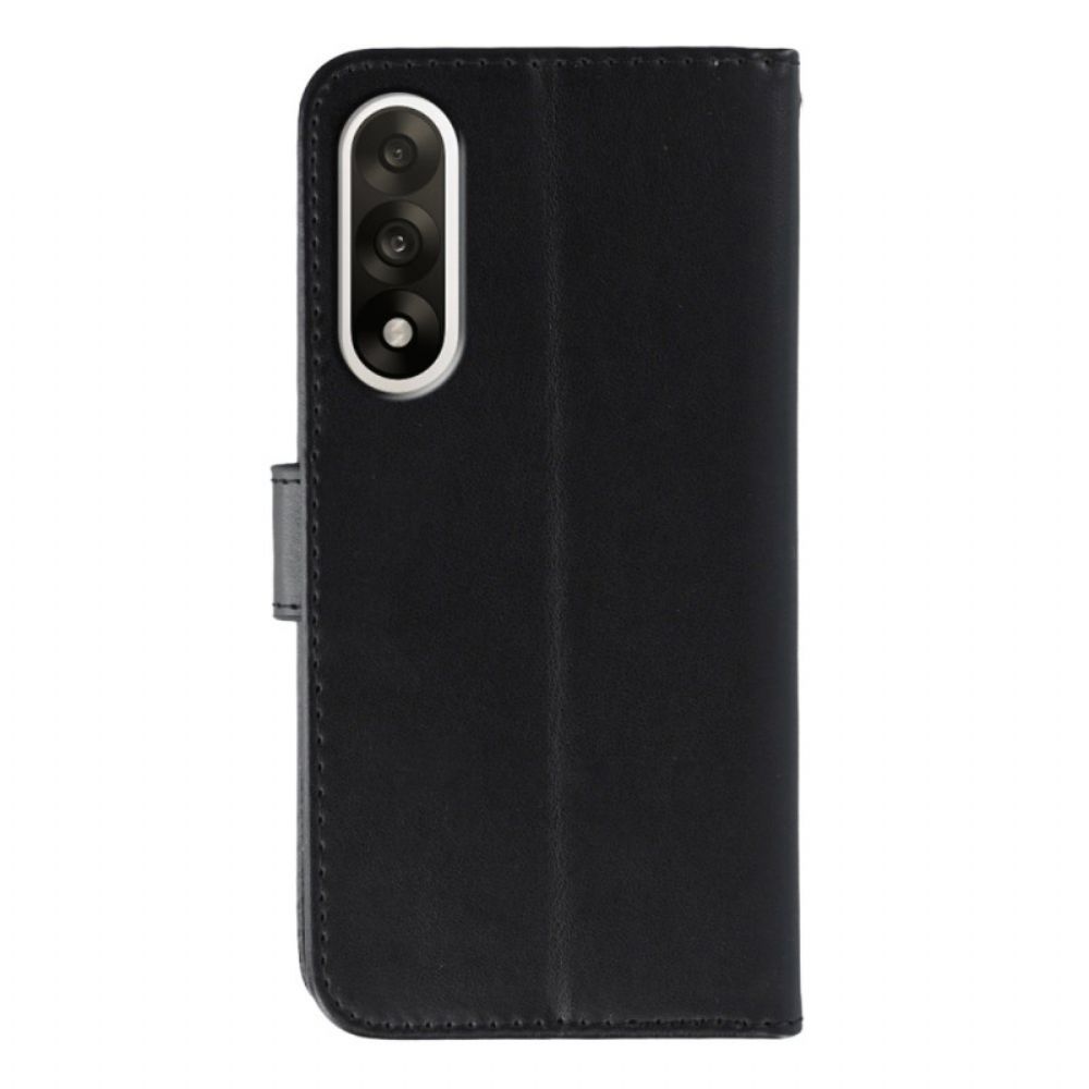 Flip Case Leren Oneplus Nord 5 Effen Kunstleer