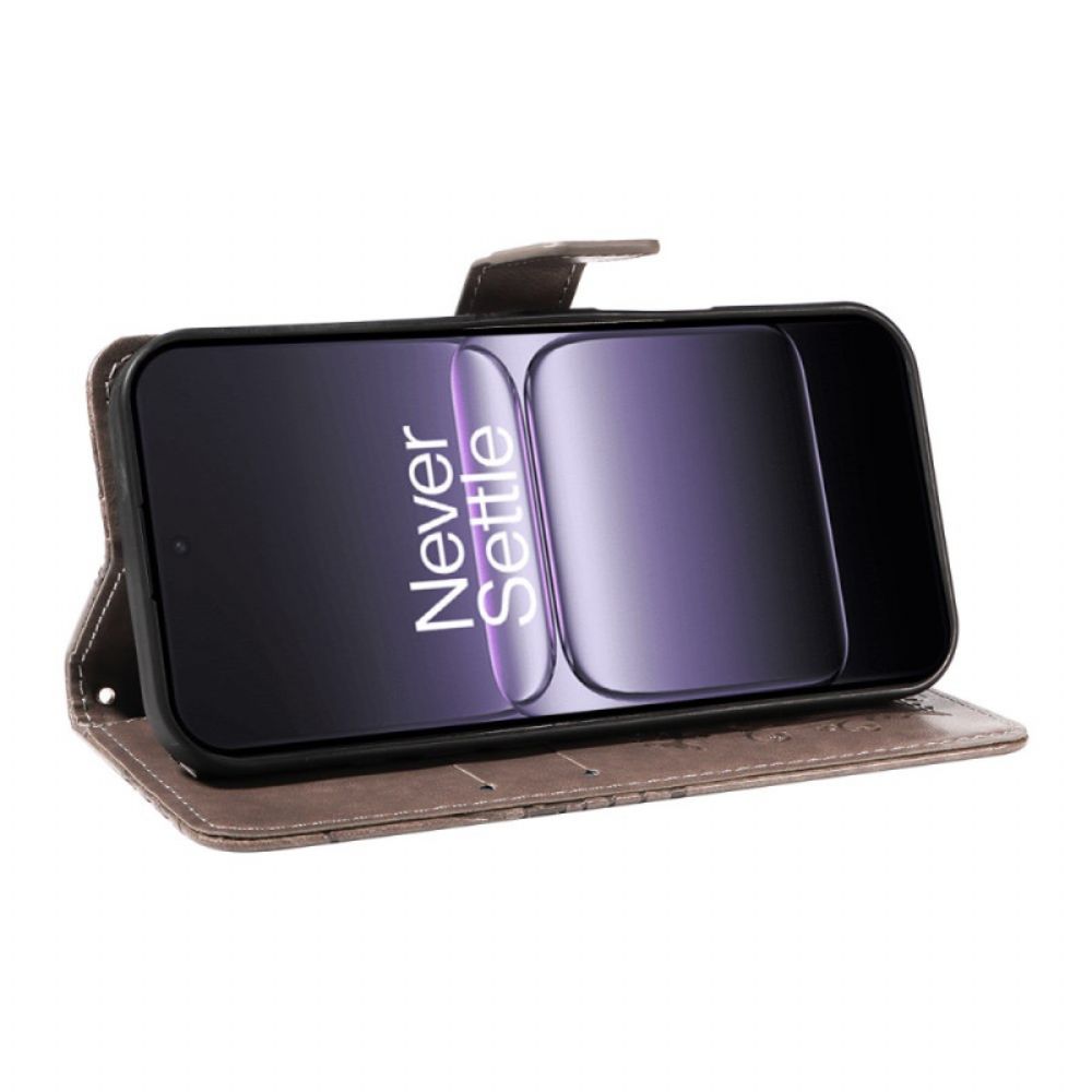 Flip Case Leren Oneplus Nord 5 Groot Vlinders