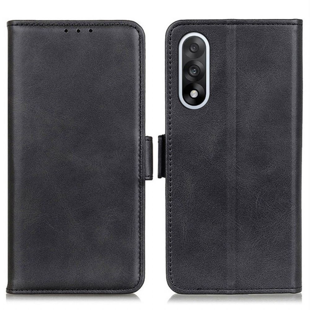 Flip Case Leren Oneplus Nord 5 Kunstleer Met Textuur