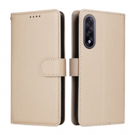 Folio-hoesje Oneplus Nord 5 Leerlook