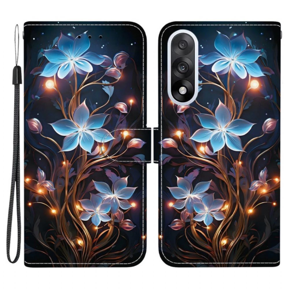 Folio-hoesje Oneplus Nord 5 Telefoonhoesje Blauwe Bloemen