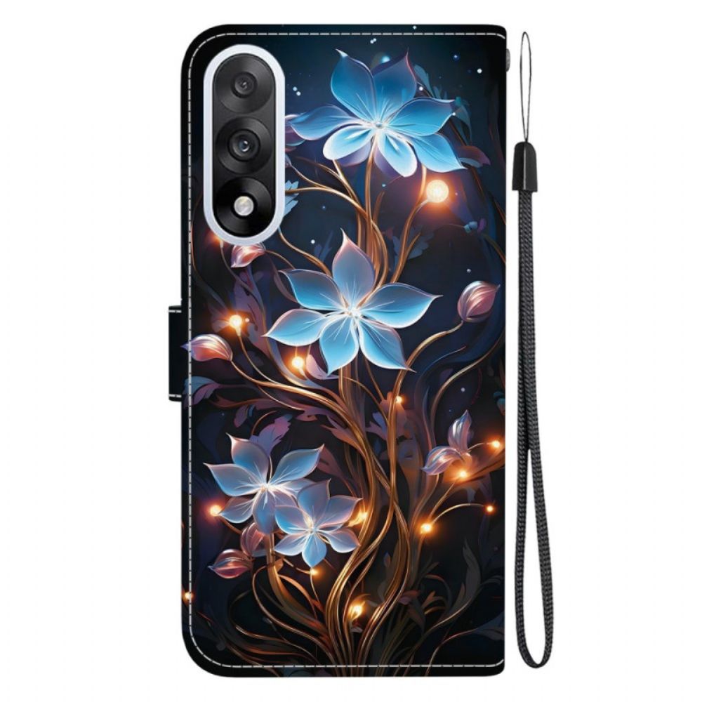Folio-hoesje Oneplus Nord 5 Telefoonhoesje Blauwe Bloemen