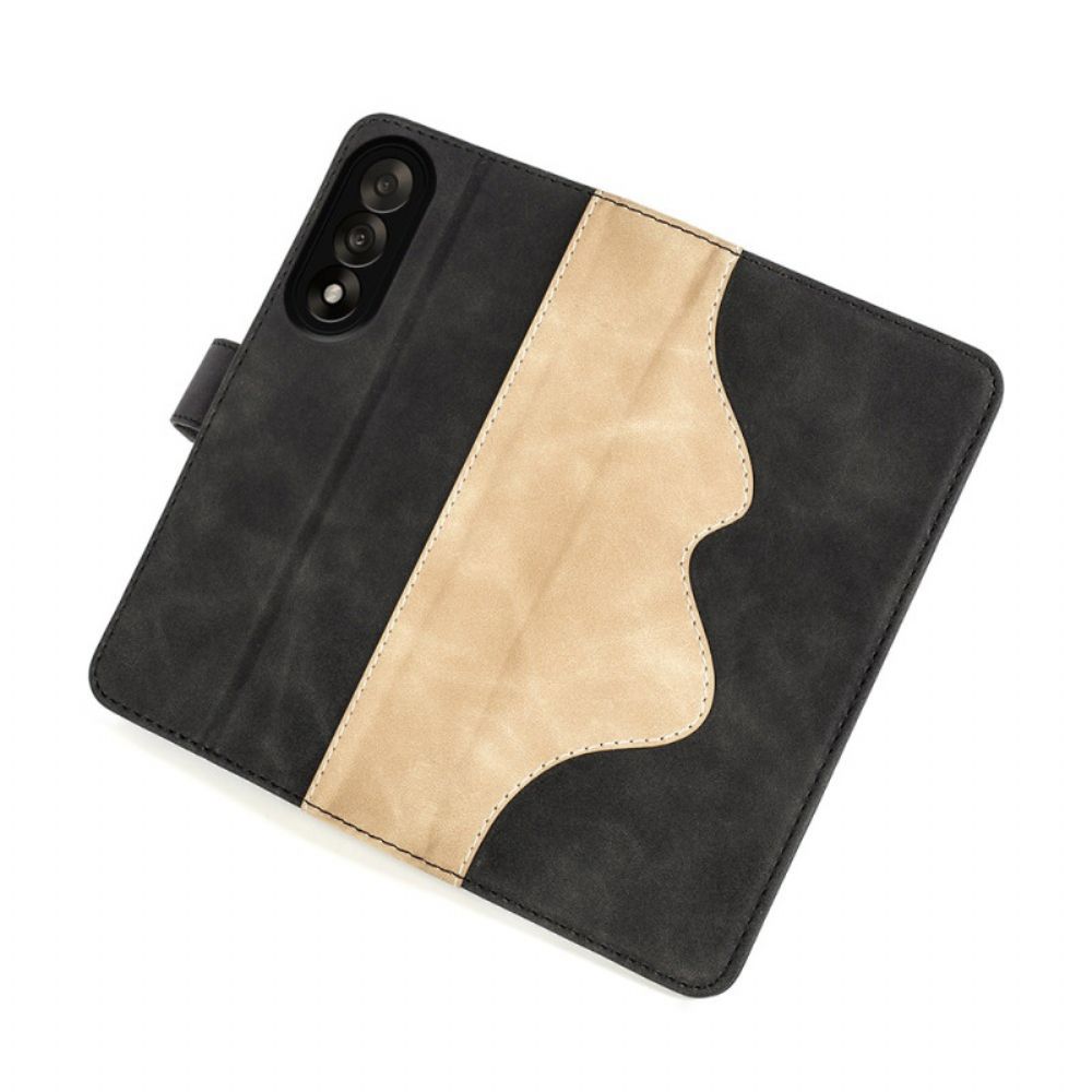 Folio-hoesje Oneplus Nord 5 Telefoonhoesje Tweekleurig Golvend