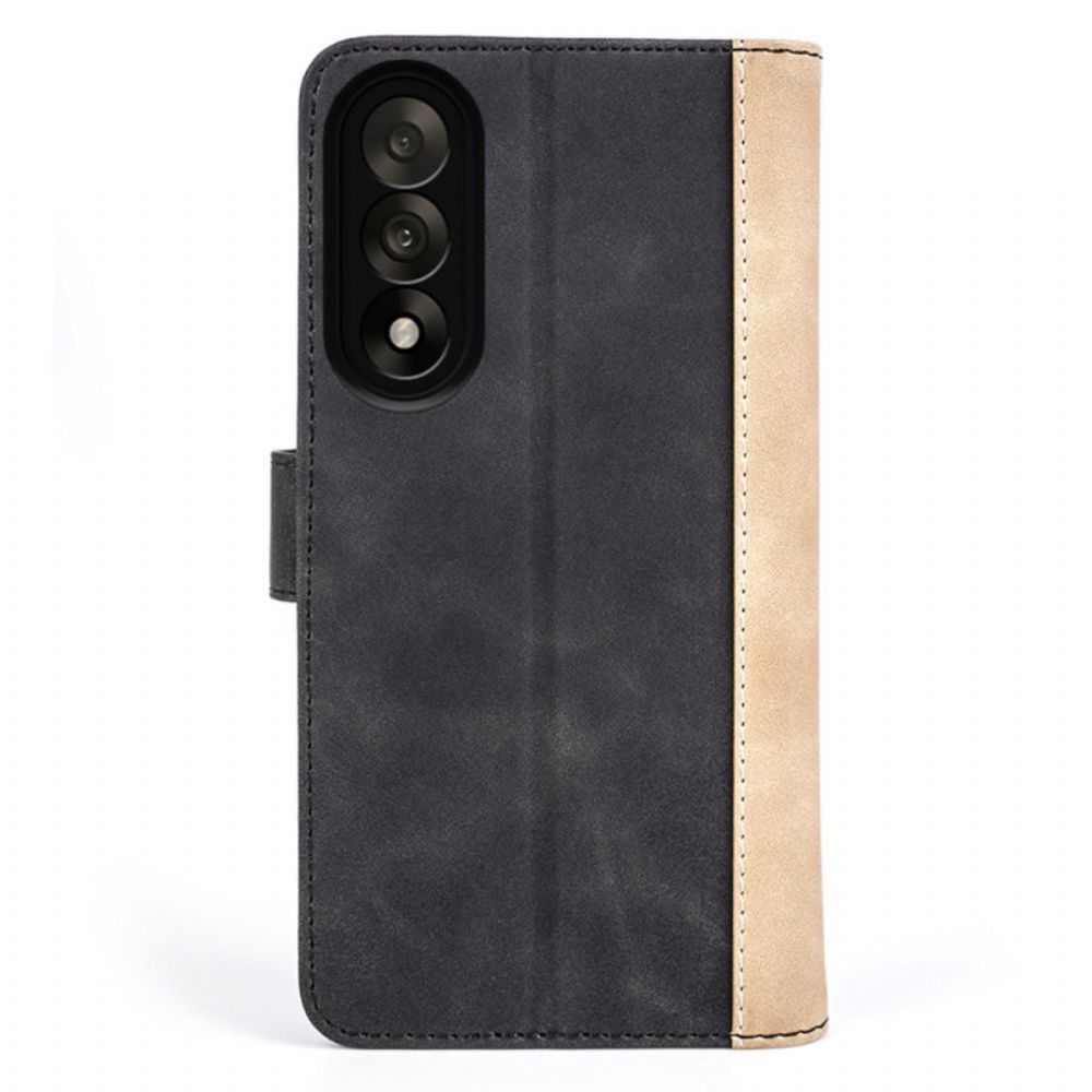 Folio-hoesje Oneplus Nord 5 Telefoonhoesje Tweekleurig Golvend