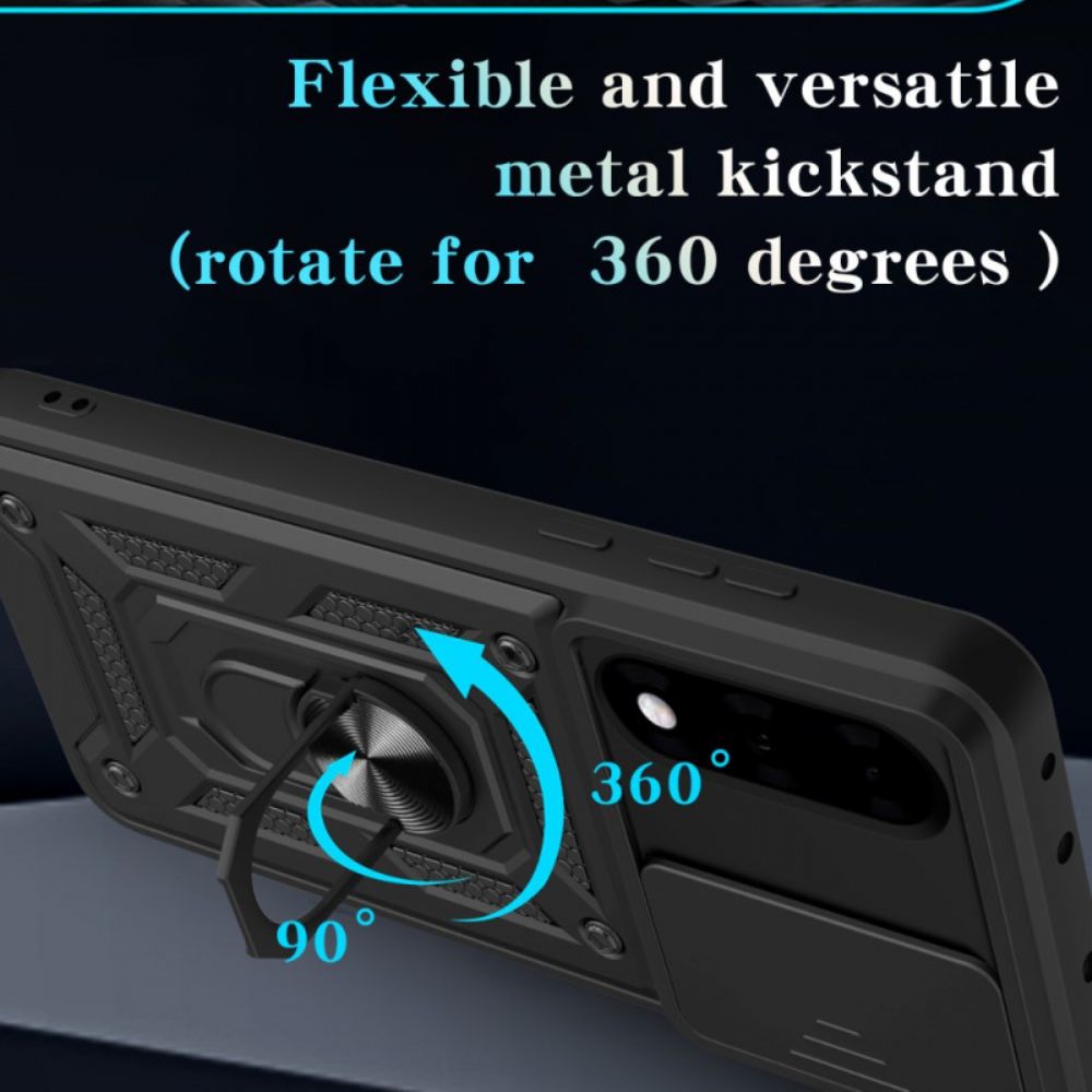 Hoesje Voor Oneplus Nord 5 Schuifbare Cameracover En Standaard