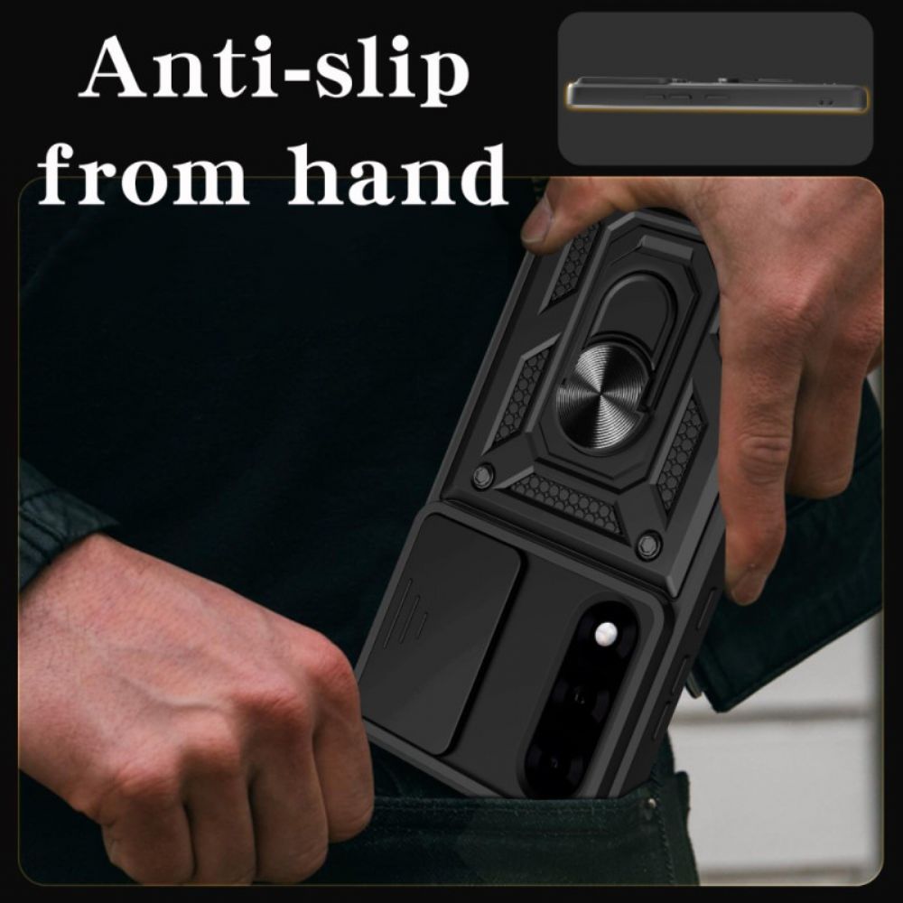 Hoesje Voor Oneplus Nord 5 Schuifbare Cameracover En Standaard