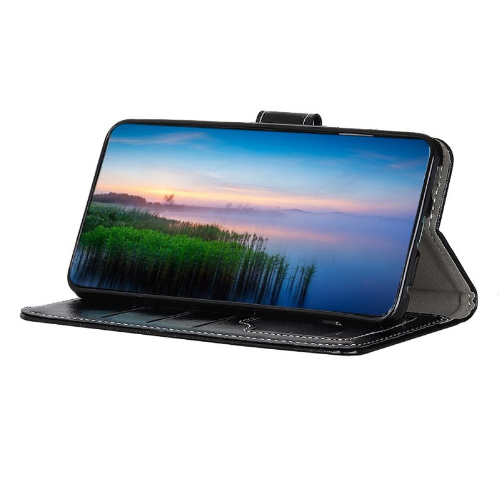 Leren Hoesje Oneplus Nord 5 Glanzend