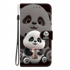 Leren Hoesje Oneplus Nord 5 Panda Bescherming Hoesje