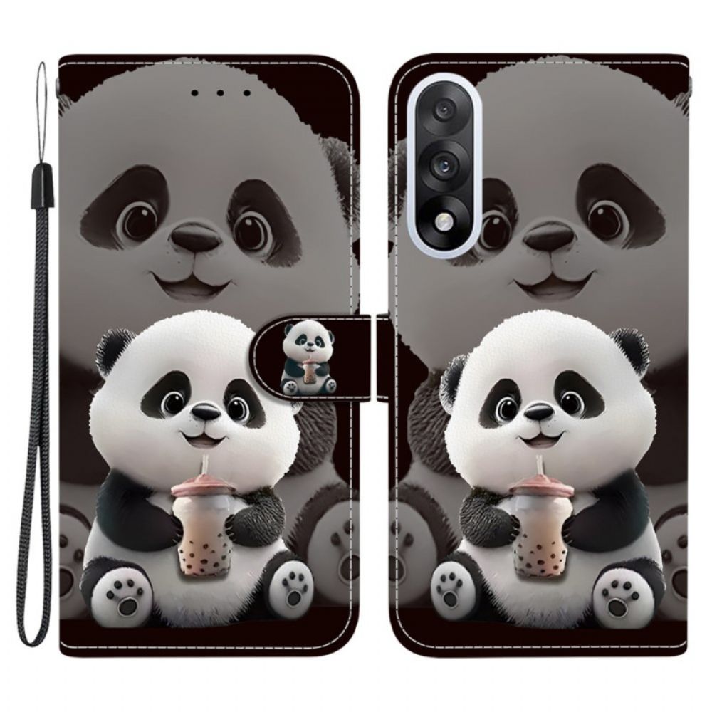Leren Hoesje Oneplus Nord 5 Panda Bescherming Hoesje