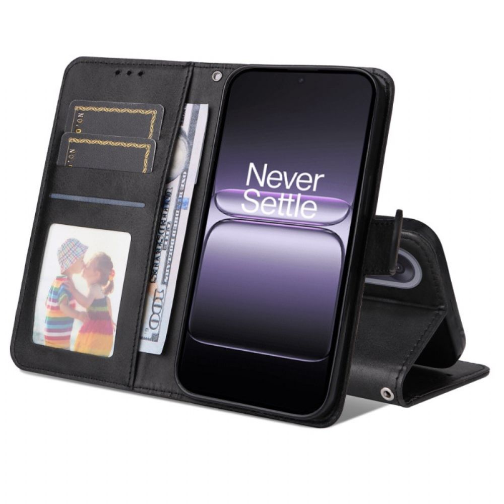 Leren Hoesje Voor Oneplus Nord 5 Leerlook Met Bandje