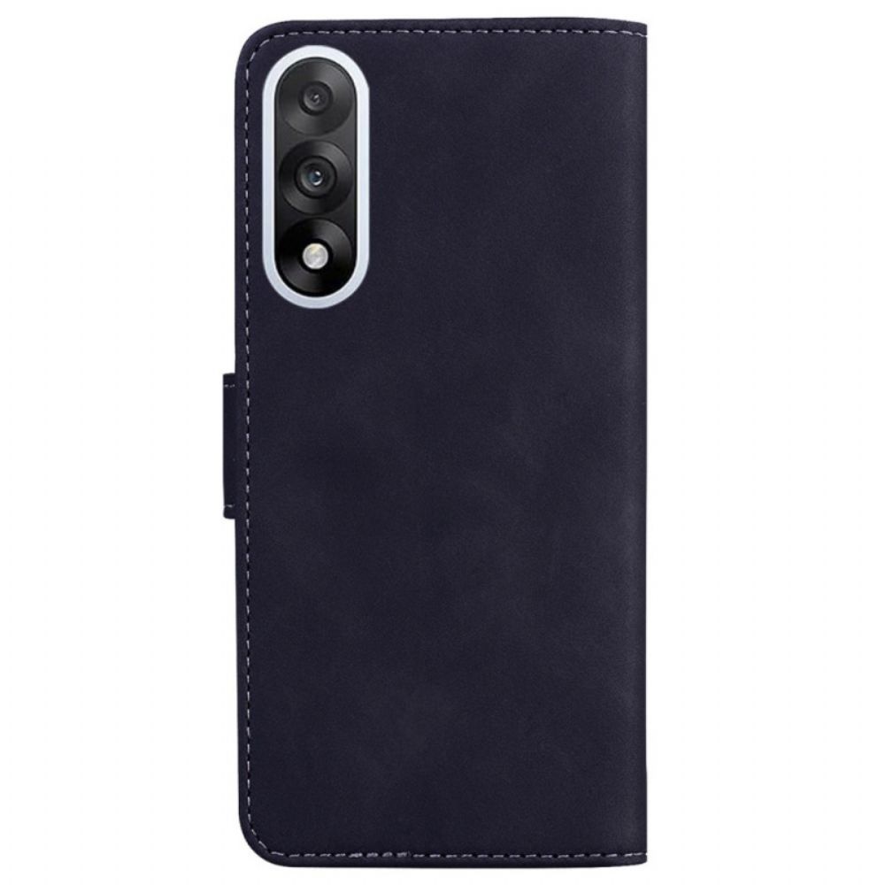Leren Hoesje Voor Oneplus Nord 5 Suède-effect