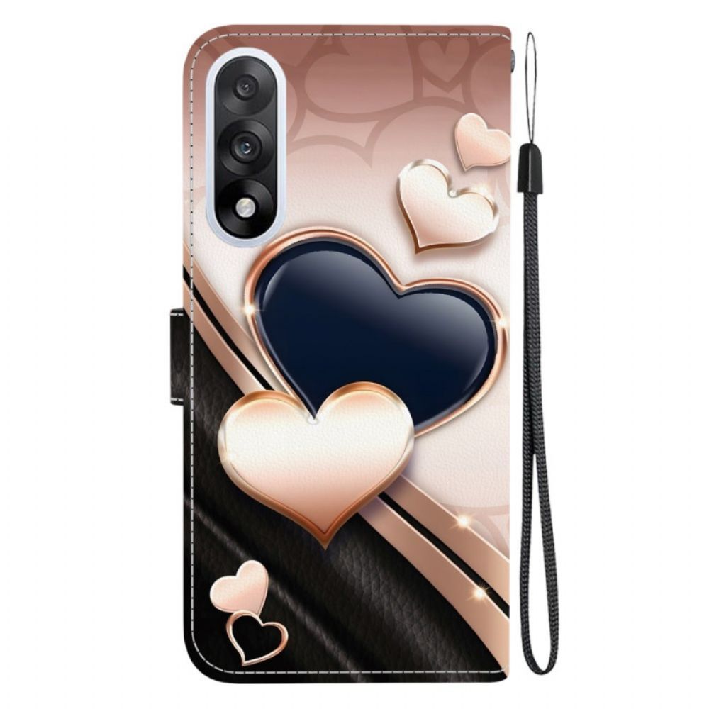 Leren Hoesje Voor Oneplus Nord 5 Twee Harten