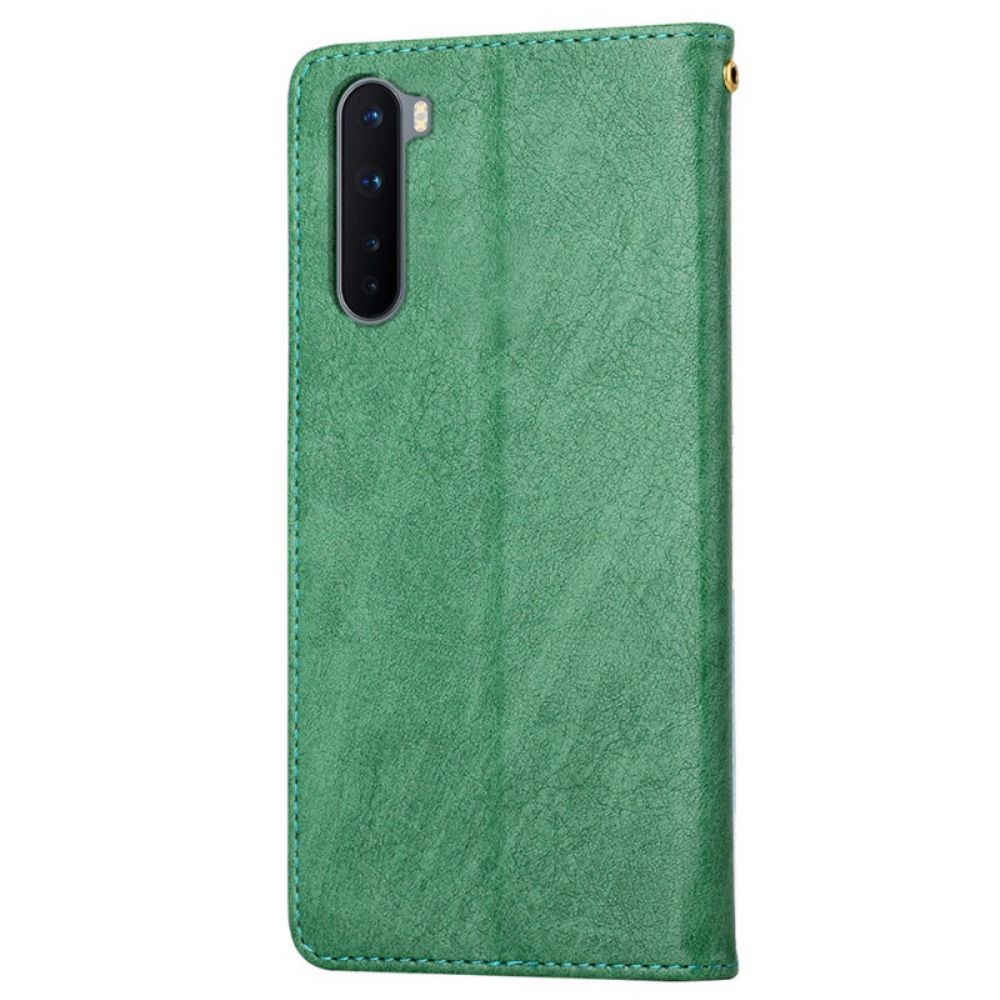 Folio-hoesje voor OnePlus Nord Kunstleer Silhouet