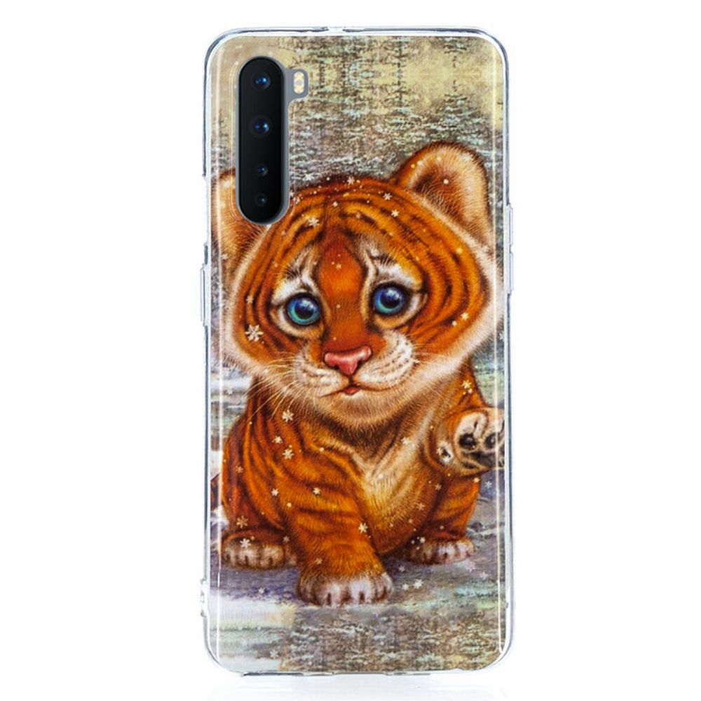 Hoesje voor OnePlus Nord Baby Tijger