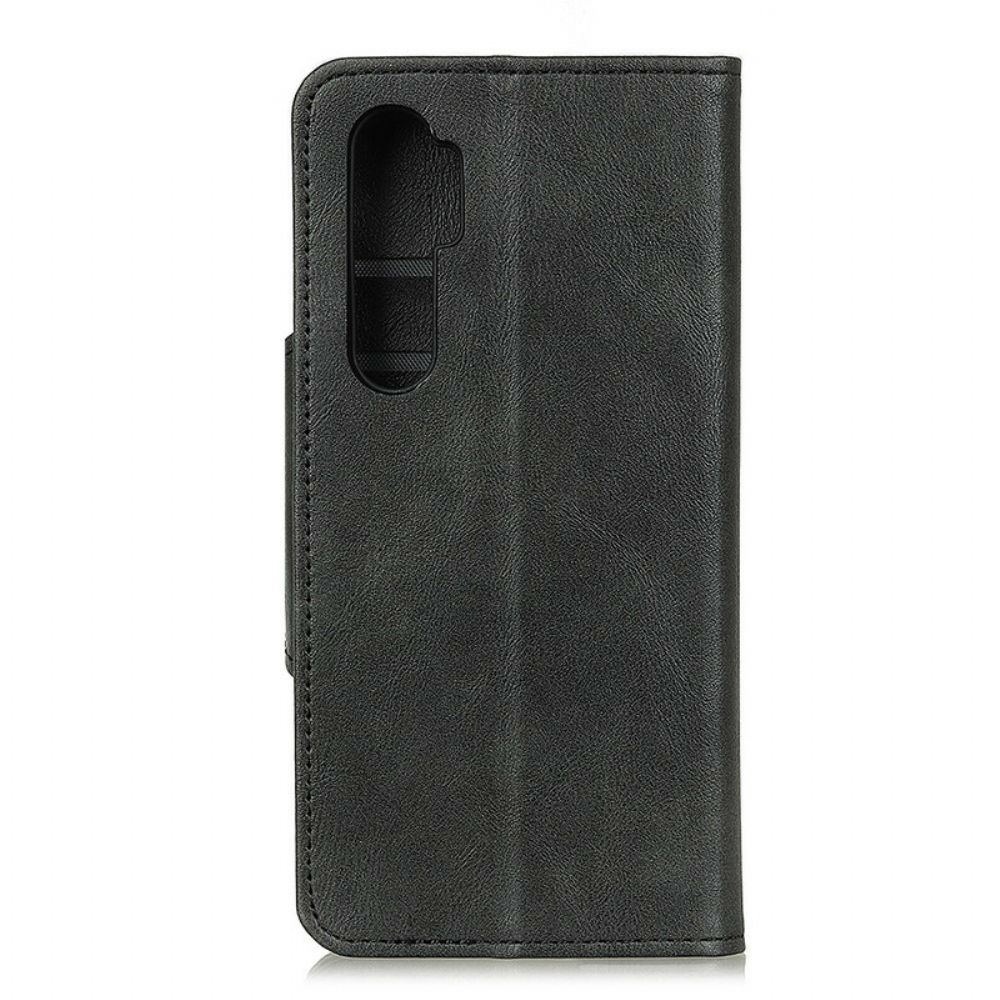 Leren Hoesje voor OnePlus Nord Kunstleer Decoratieve Knoop