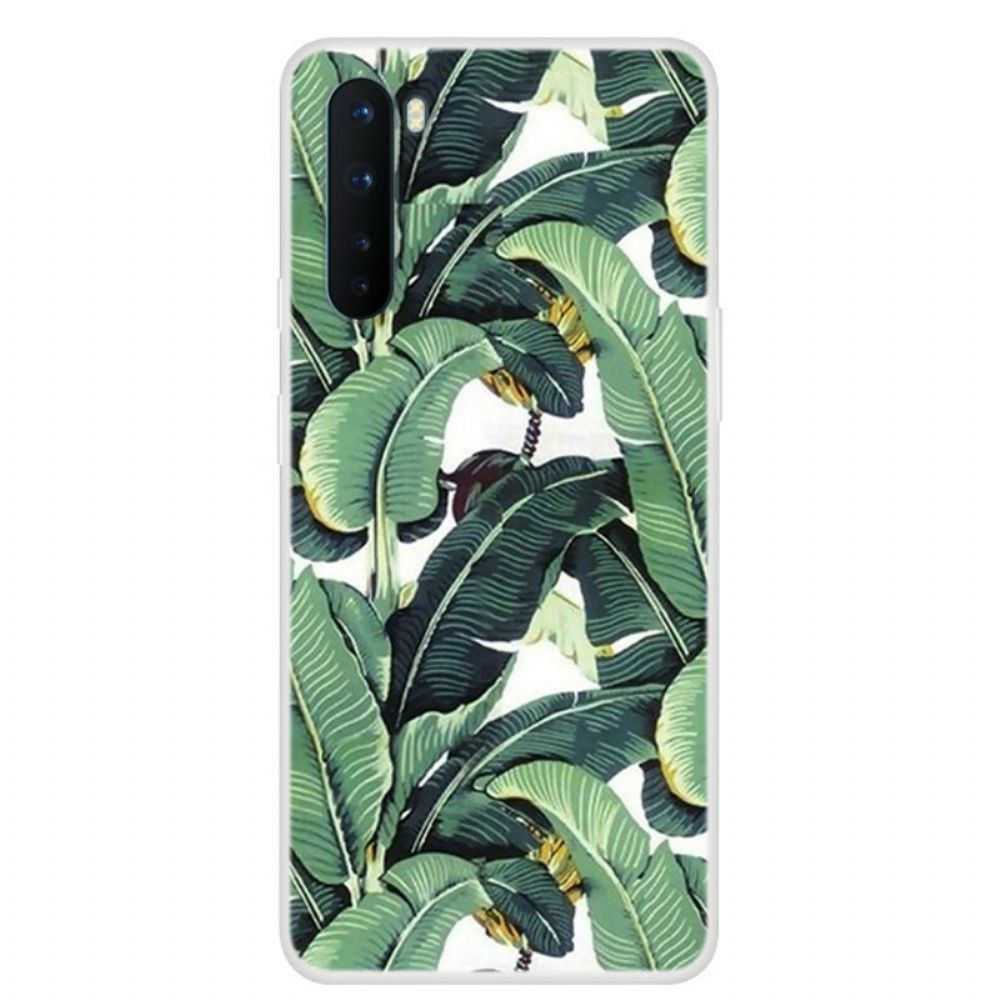 Telefoonhoesje voor OnePlus Nord Transparant Meerdere Groene Bladeren