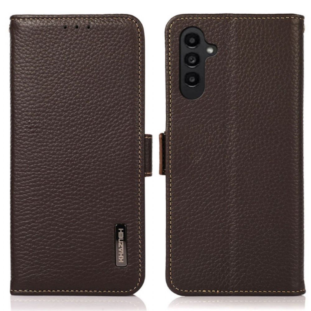 Leren Hoesje Voor Samsung Galaxy S24 Plus 5g Met Rfid-blokkering Khazneh