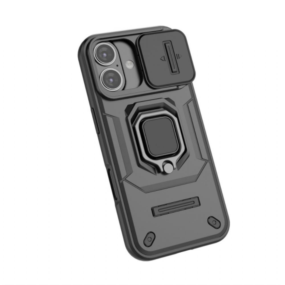 Case Hoesje iPhone 17 Telefoonhoesje Duurzame Ring Met Camera Beschermer