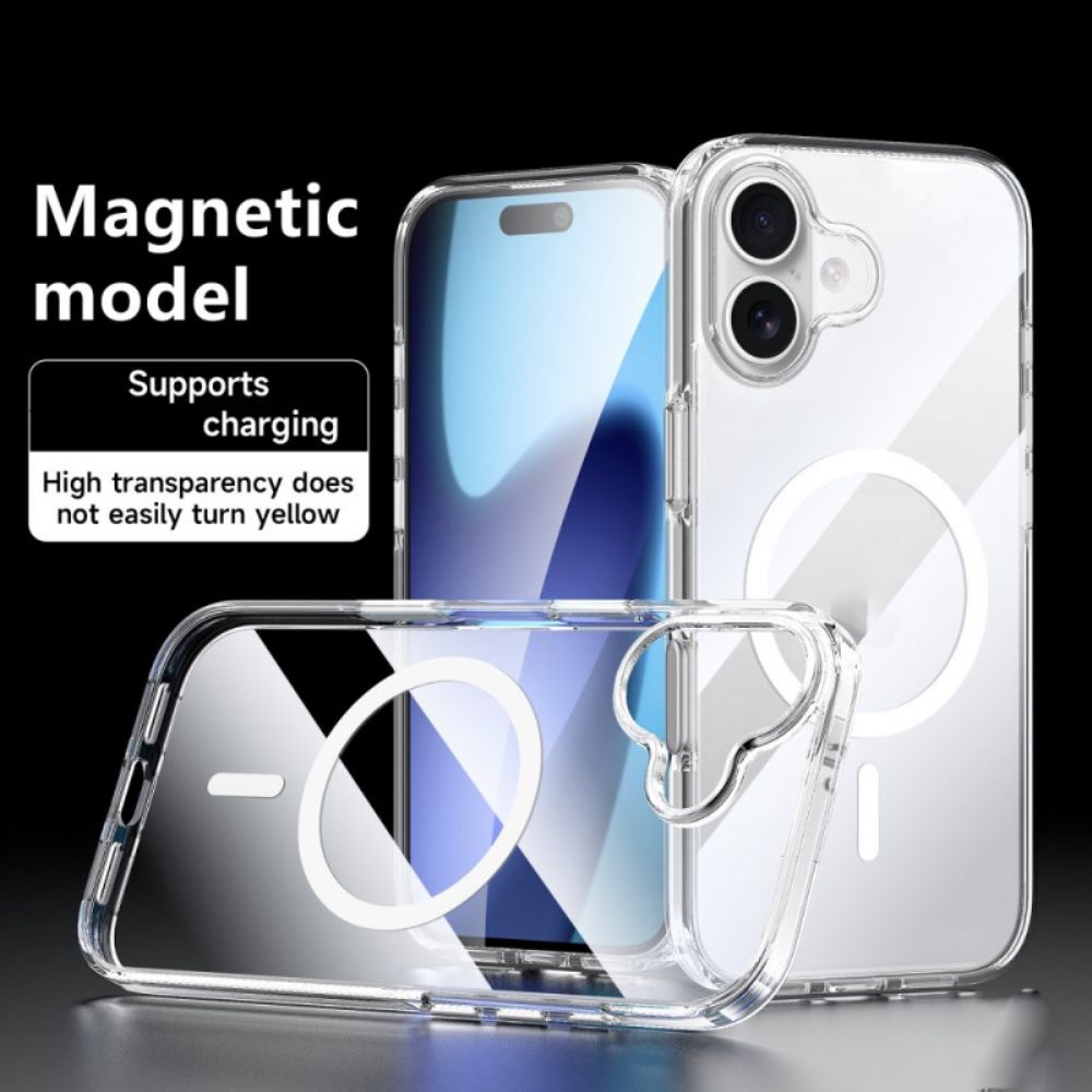 Case Hoesje iPhone 17 Telefoonhoesje Magsafe-compatibel Transparant