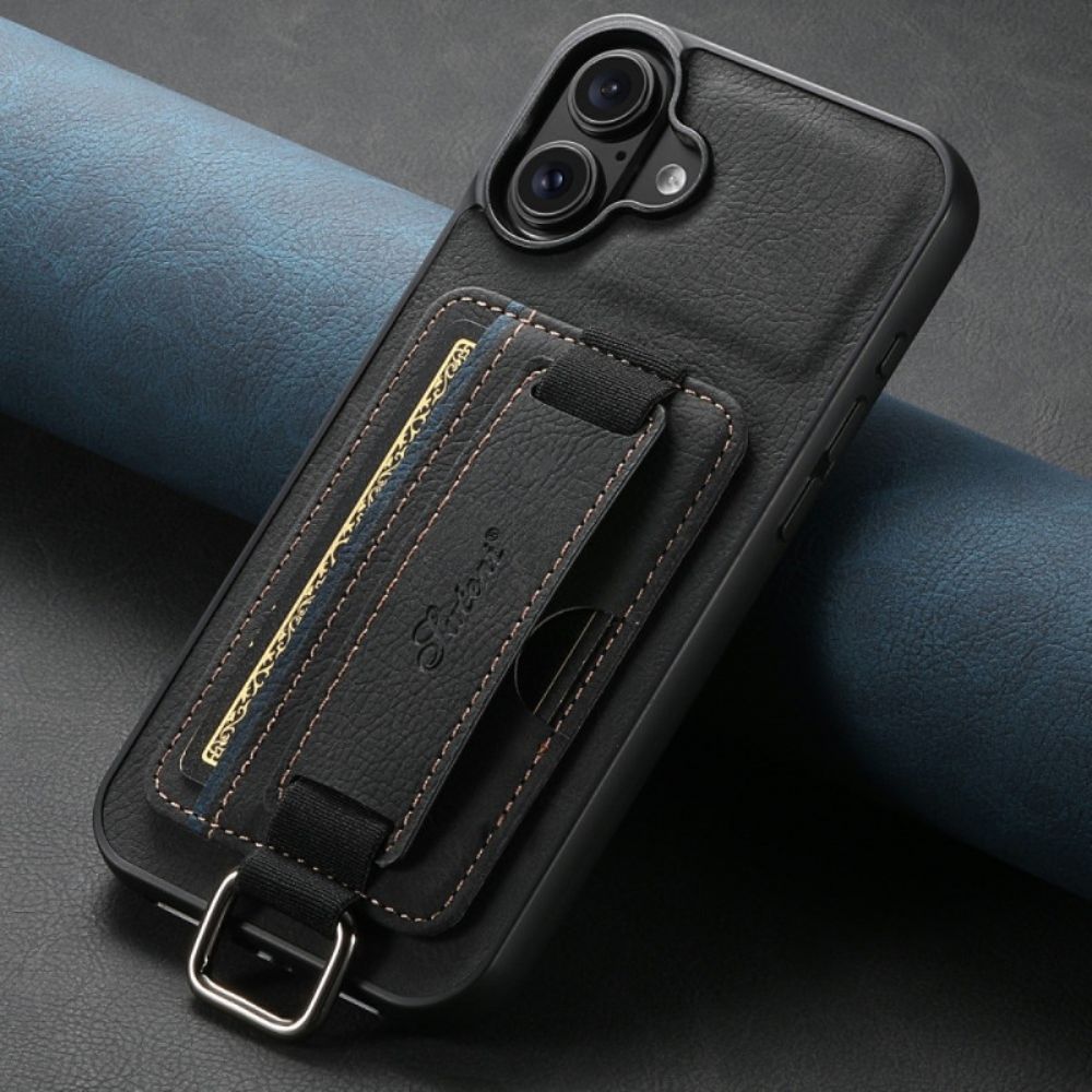 Cover Hoesje iPhone 17 Telefoonhoesje Kaarthouder In Retro Design