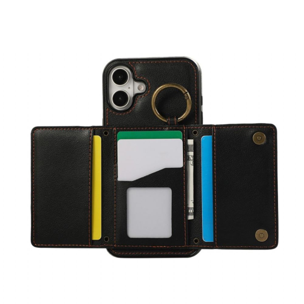 Cover Hoesje iPhone 17 Telefoonhoesje Portemonnee Met Rits