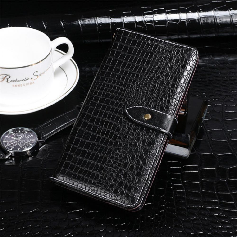 Flip Case Leren iPhone 17 Krokodillenstijl Idewei