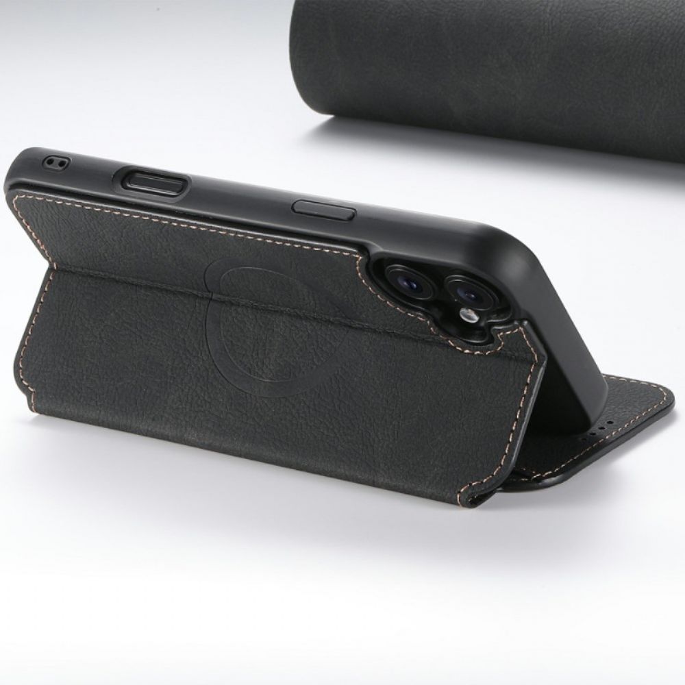 Folio-hoesje iPhone 17 Magsafe-compatibele Leren Stijl Bescherming Hoesje