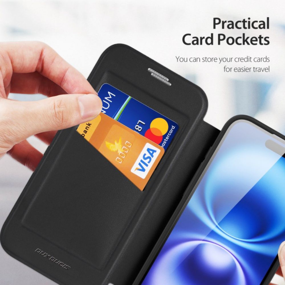 Folio-hoesje iPhone 17 Magsafe Skin X Pro Series Dux Ducis