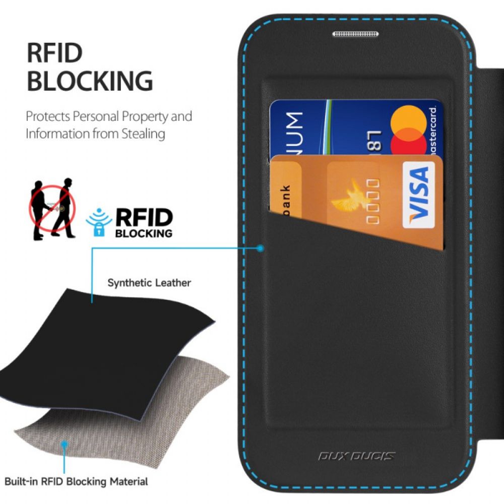 Folio-hoesje iPhone 17 Magsafe Skin X Pro Series Dux Ducis