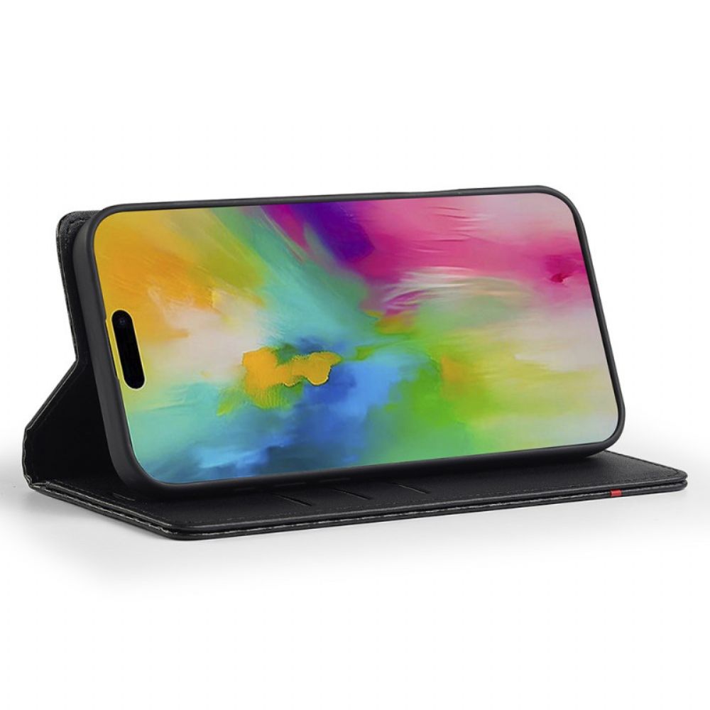 Folio-hoesje iPhone 17 Telefoonhoesje Koolstofvezel Lc.imeeke