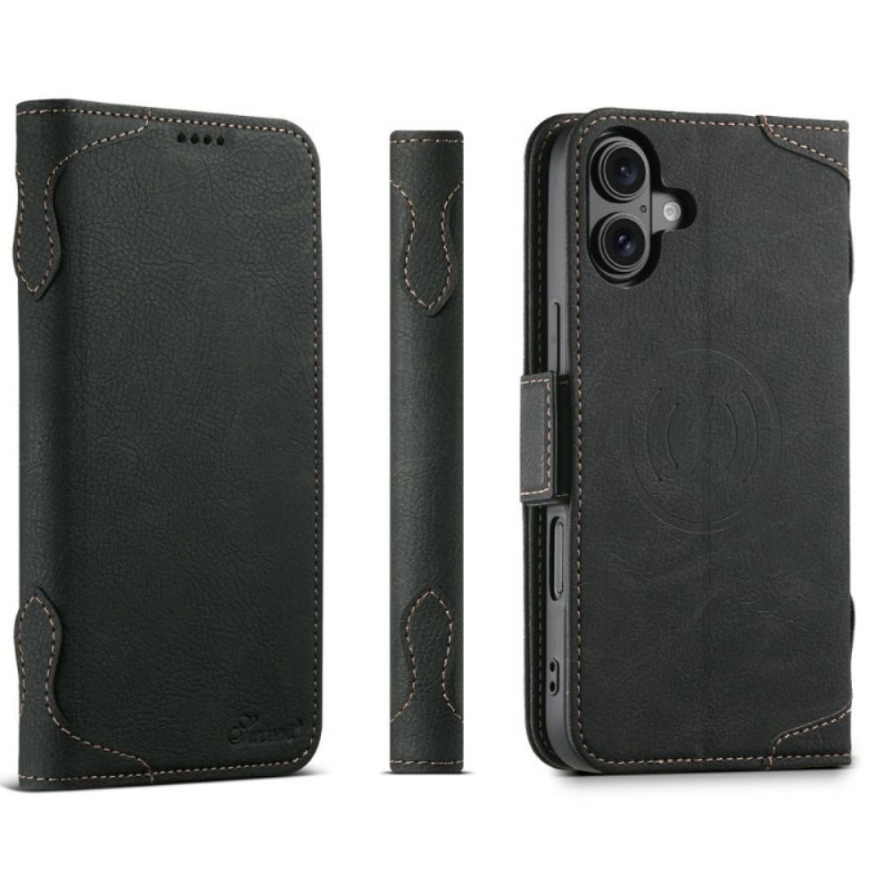 Folio-hoesje iPhone 17 Telefoonhoesje Magsafe-compatibel Premium Retro