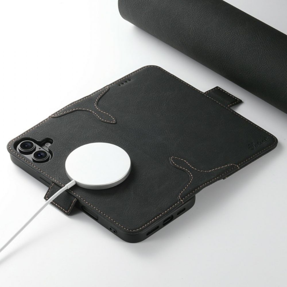 Folio-hoesje iPhone 17 Telefoonhoesje Magsafe-compatibel Premium Retro