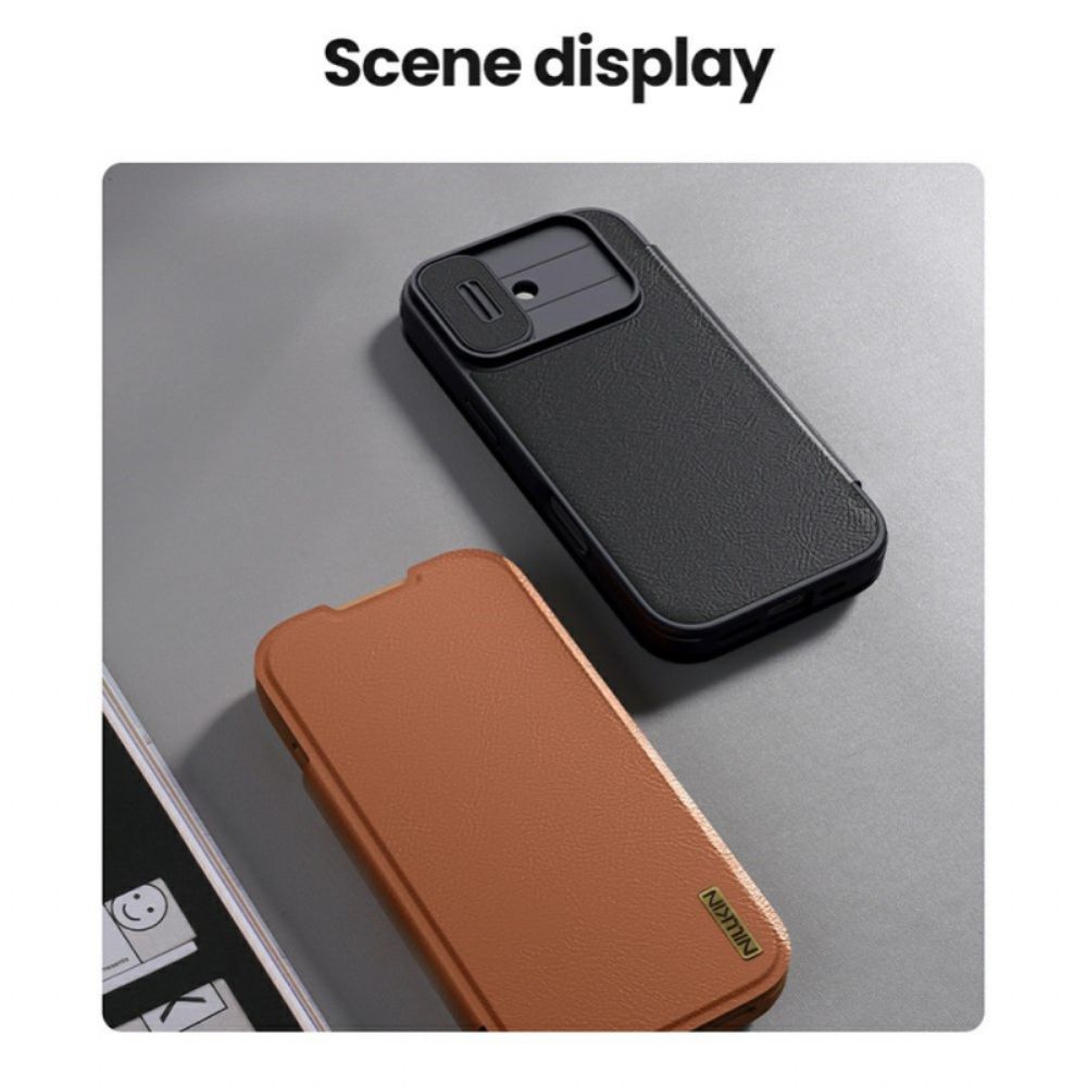 Folio-hoesje iPhone 17 Telefoonhoesje Qin Pro-serie Nillkin