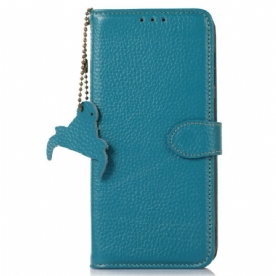 Folio-hoesje iPhone 17 Telefoonhoesje Rfid-blokkerend Lychee Leer