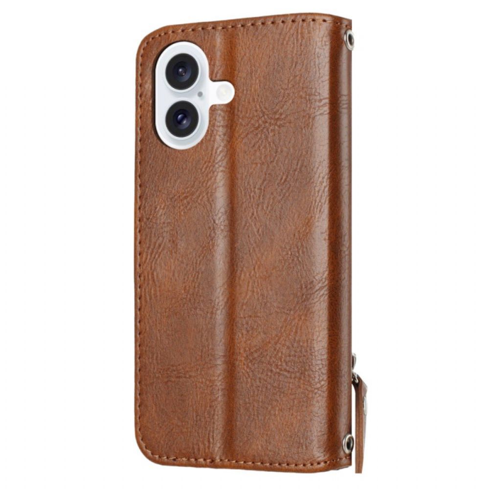 Folio-hoesje iPhone 17 Telefoonhoesje Vintage Portemonnee