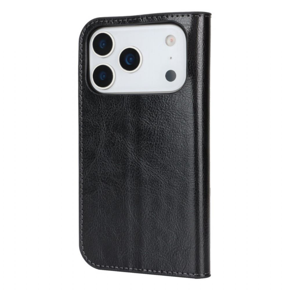 Folio-hoesje Voor iPhone 17 Pro Leer