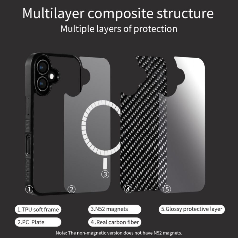 Hoesje iPhone 17 Aramidevezel Magsafe