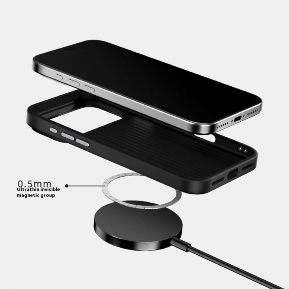 Hoesje iPhone 17 Magsafe Carbon Compatibel Abeel Bescherming Hoesje