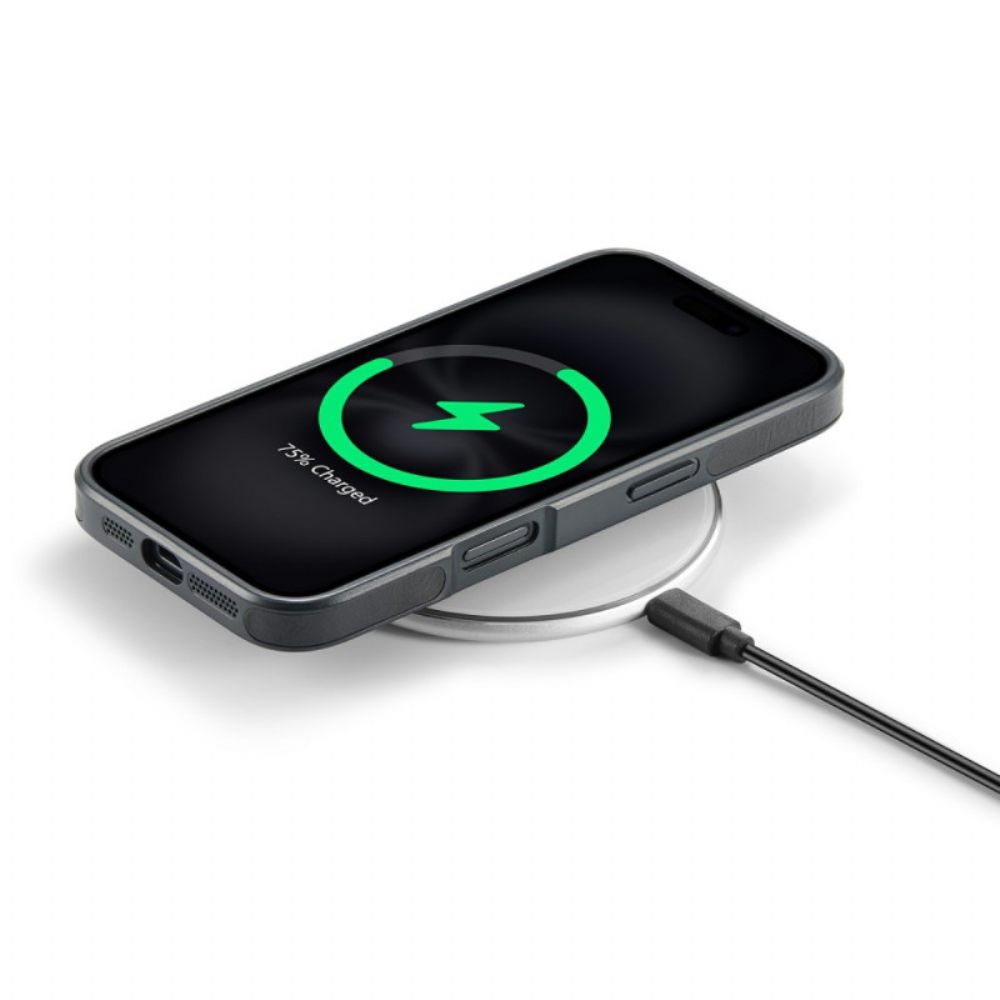 Hoesje iPhone 17 Magsafe Compatibel Met Premium Leerlook