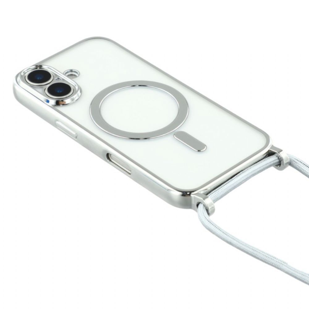 Hoesje iPhone 17 Magsafe-compatibel Transparant Hoesje Met Koord