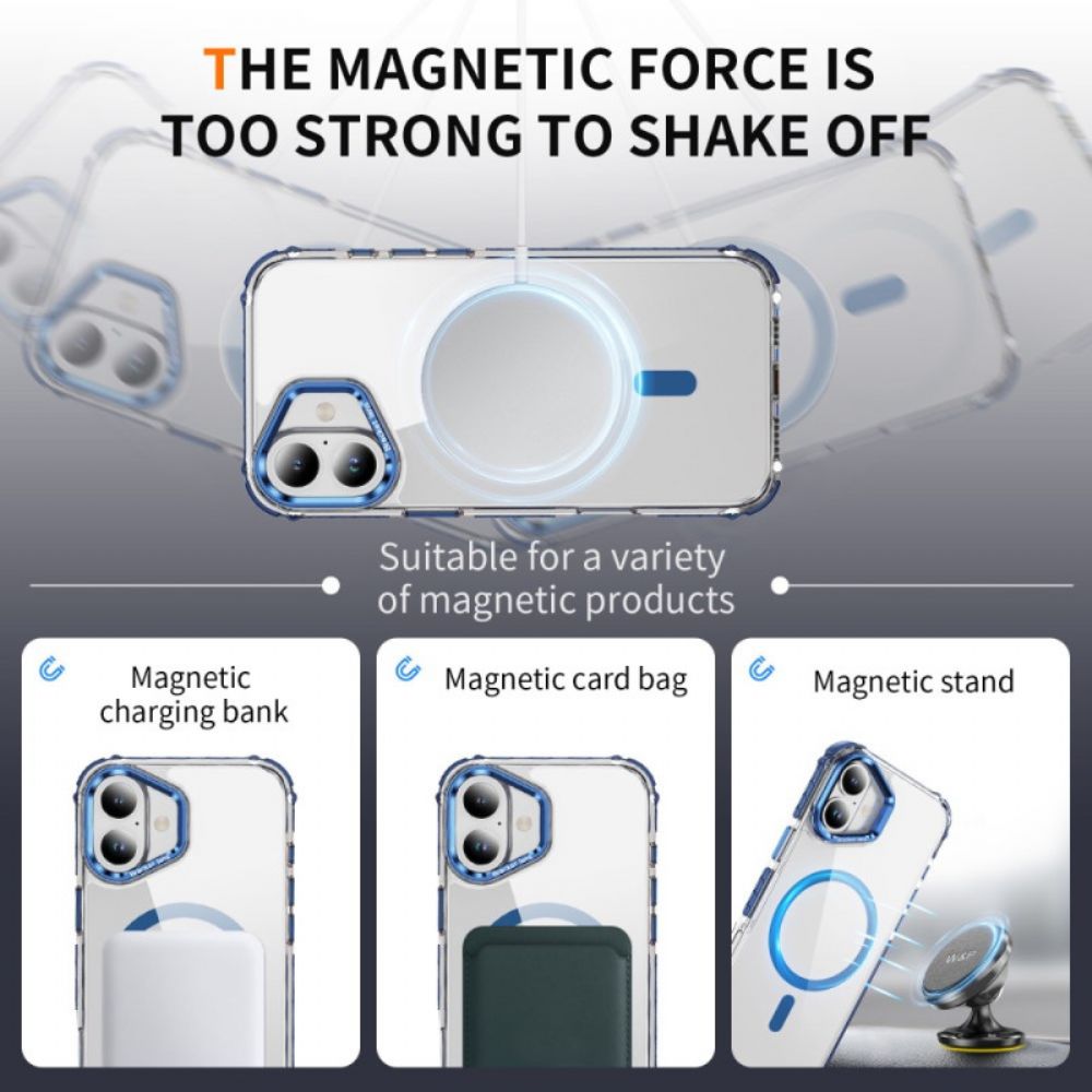 Hoesje iPhone 17 Magsafe-compatibele Steun En Lensbescherming