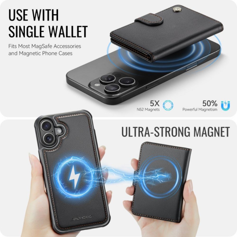 Hoesje iPhone 17 Magsafe Met Afneembare Rfid-kaarthouder