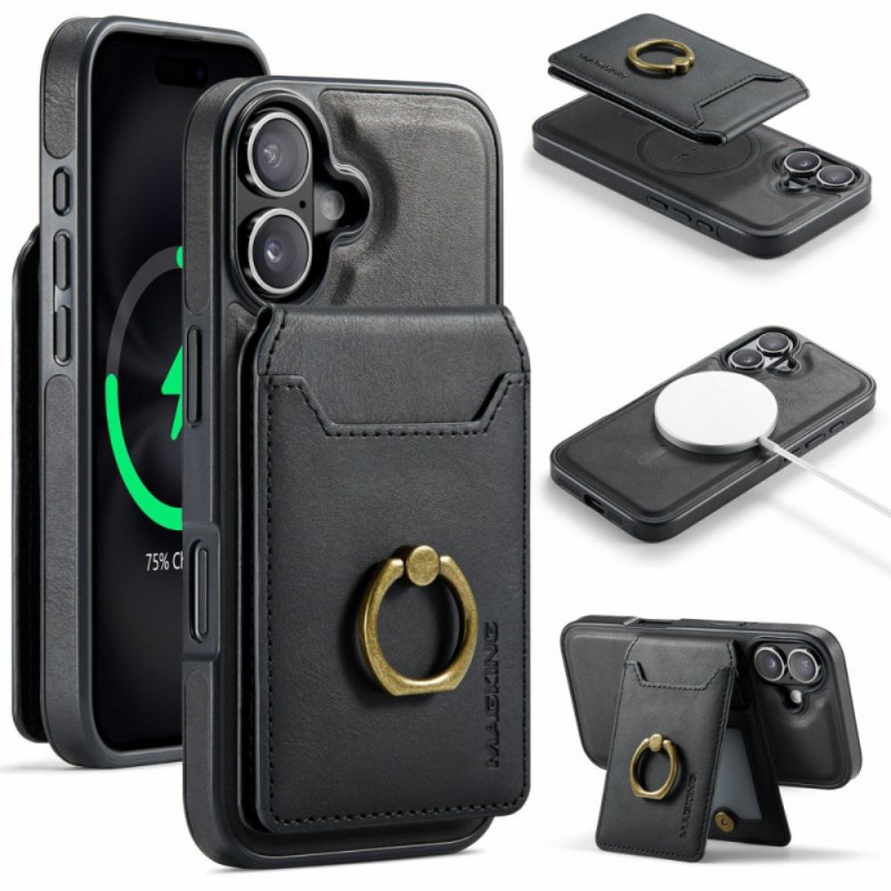 Hoesje iPhone 17 Magsafe Met Rfid-kaarthouder En Geïntegreerde Standaard