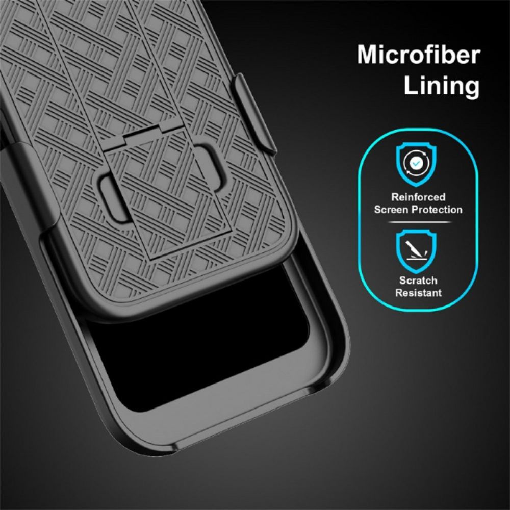 Hoesje iPhone 17 Schuifbaar Met Standaard En Clip