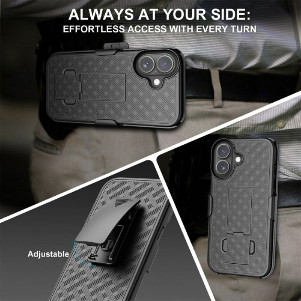 Hoesje iPhone 17 Schuifbaar Met Standaard En Clip