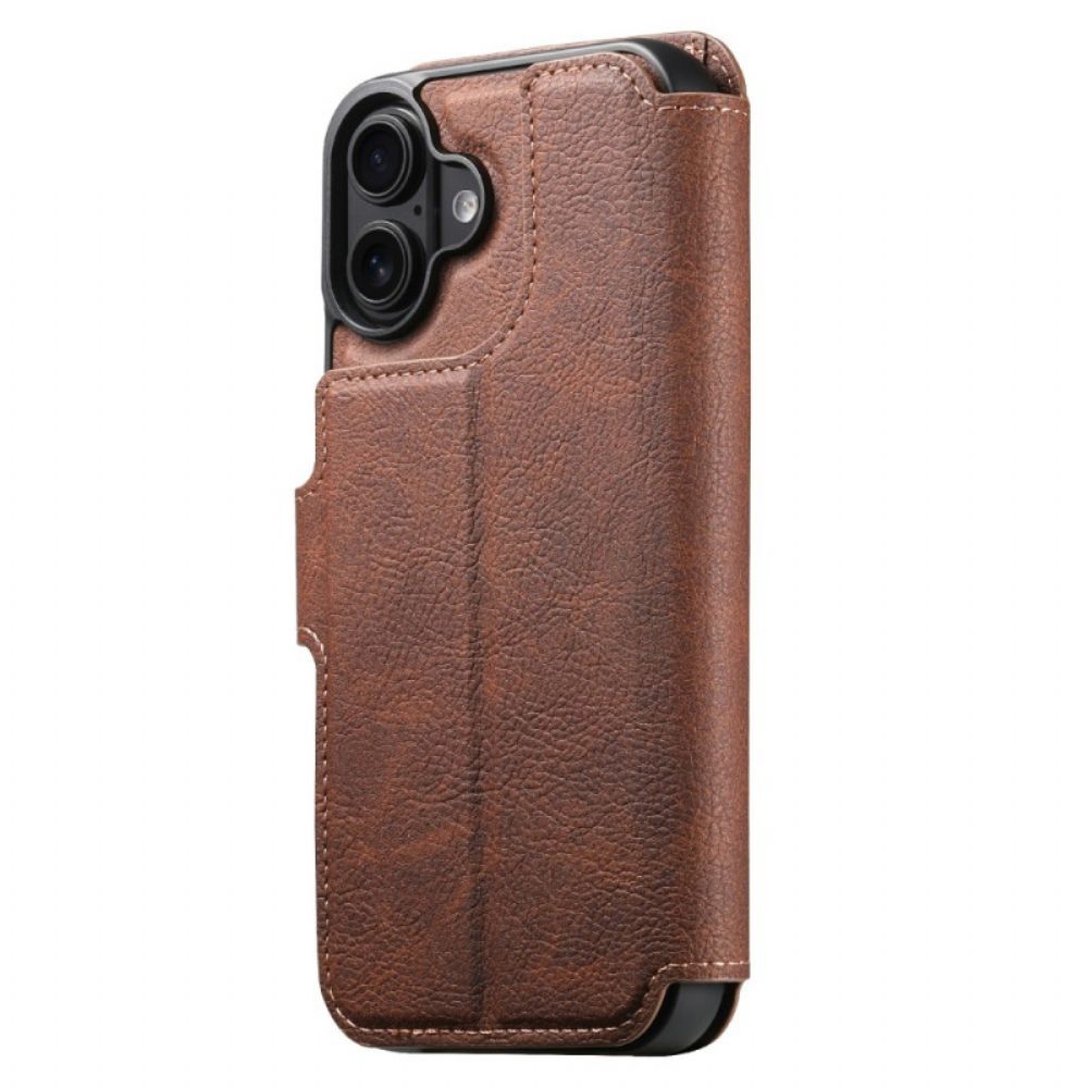 Leren Hoesje iPhone 17 Magsafe Afneembare Hoes Suteni Bescherming Hoesje
