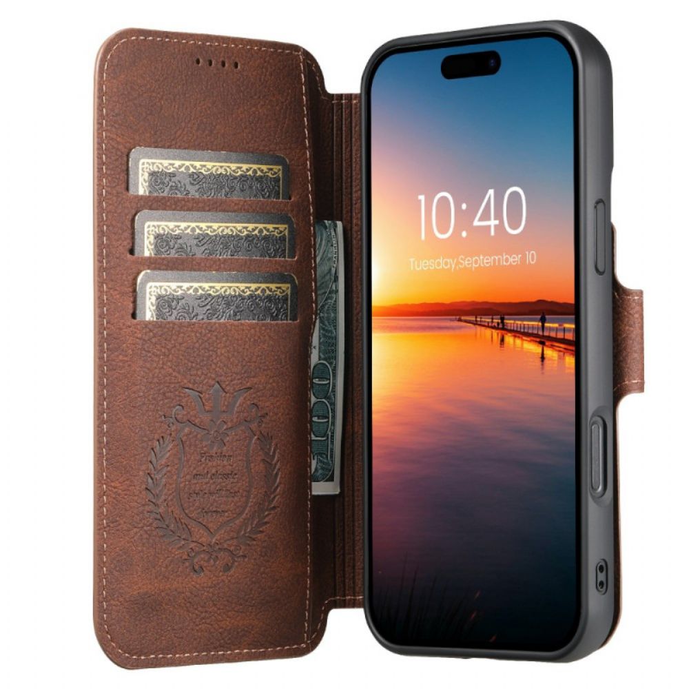 Leren Hoesje iPhone 17 Magsafe Afneembare Hoes Suteni Bescherming Hoesje
