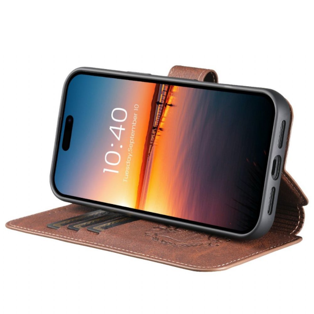 Leren Hoesje iPhone 17 Magsafe Afneembare Hoes Suteni Bescherming Hoesje