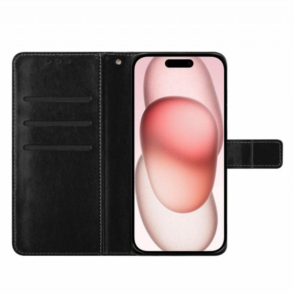 Leren Hoesje iPhone 17 Mandala Print Bescherming Hoesje