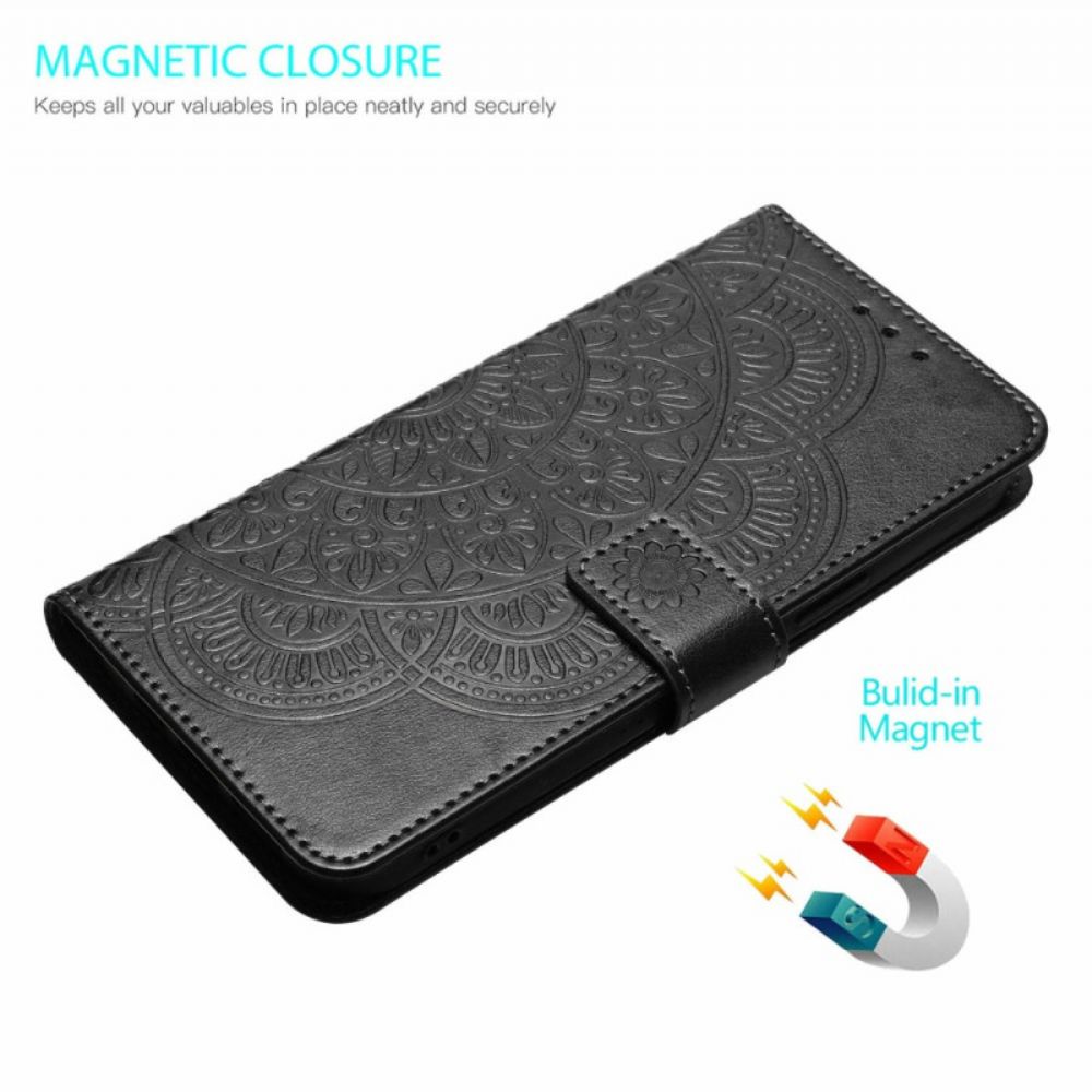 Leren Hoesje iPhone 17 Mandala Print Bescherming Hoesje